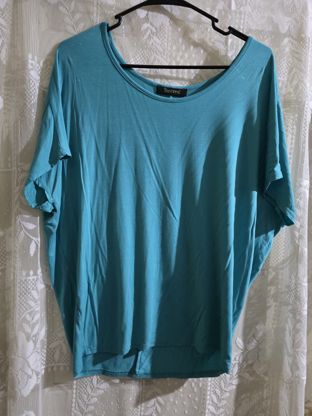 Teal Women's Relaxed Crew Neck Top